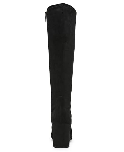 Womens Barnard Zip Up Slip On Knee-High Boots