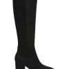 Womens Barnard Zip Up Slip On Knee-High Boots