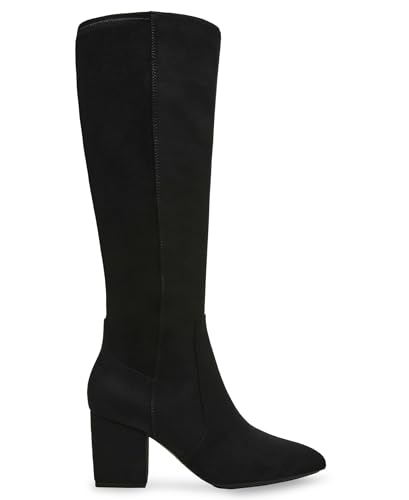 Womens Barnard Zip Up Slip On Knee-High Boots