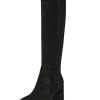Womens Barnard Zip Up Slip On Knee-High Boots