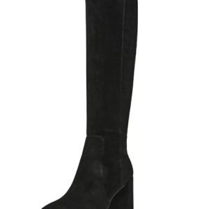 Womens Barnard Zip Up Slip On Knee-High Boots