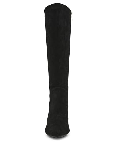 Womens Barnard Zip Up Slip On Knee-High Boots