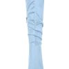 Women's Slouch Pointed Toe Chunky Heel Knee High Boots
