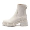 Women's Elastic Chelsea Boots Chunky Block Heel Platform Lug Sole Ankle Booties