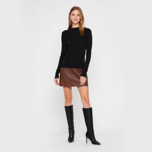 Women's Knee High Boots Women Mid Heel Pointed Toe Tall Boots for Women High Heel Side Zipper with Buckle Bow Knots Long Boots