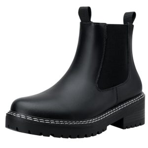 Women's 9605 Chelsea Ankle Boots Slip on Short Booties