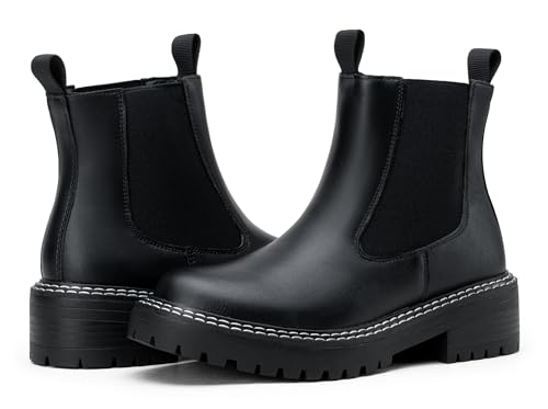Women's 9605 Chelsea Ankle Boots Slip on Short Booties