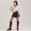Knee High Boots for Women Round Toe Women's Fashion Tall Riding Boots Chunky Platform Long Flat Boot with Side Zipper Low Heel