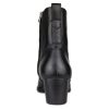 Dress Boot for Men Leather Chukka Designer Boots Calfskin Casual Heel Shoes Zipper-up OS-JY002-Black-Calfskin-US