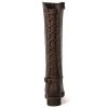 Women's Quilted Knee High Fashion Boots Strappy Boots For Women