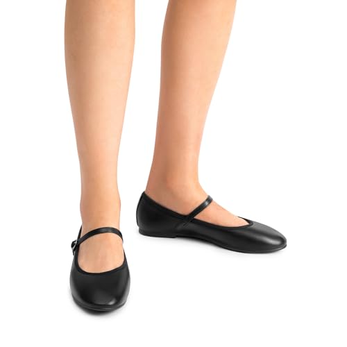 Women's Ballet Flats Mary Jane Shoes, Round Toe Comfortable Dressy Casual Slip-on Work Daily Soft Flat Shoes