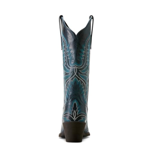 Women's Round Up Collins Western Boot, Fresh Denim, 8.5