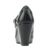 Merry ~ Womens Mary Jane Strap Comfortable Platform Wedge Pump Heel Shoes (Wide Fit Available)