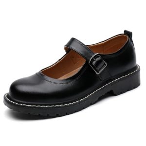 Mary Jane Shoes Women Mary Janes for Women Flats Oxford Round Toe Non-Slip Casual Shoes Comfortable Dress Shoes Cute School