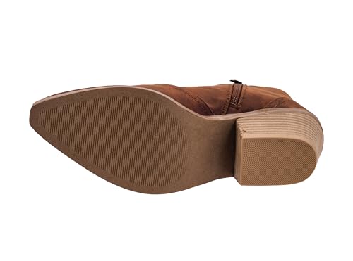 Hey Girl Womens Closing Time Bootie - Featuring A Chic Western Style Stitching, A 2.5-Inch Heel, and Comfortable Insoles for
