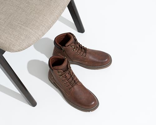 Mens Boots Fashion Casual Boot Hiking Zipper Chukka Boots for Men