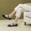 Mary Jane Flats Shoes Women Square Toe Ballet Flats Comfortable Ankle Strap Flats Casual Slip on Flats Women Flats Dress Shoes