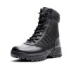 Men's Military Tactical Combat Boots Side Zipper Work Motorcycle Boots 8 inch