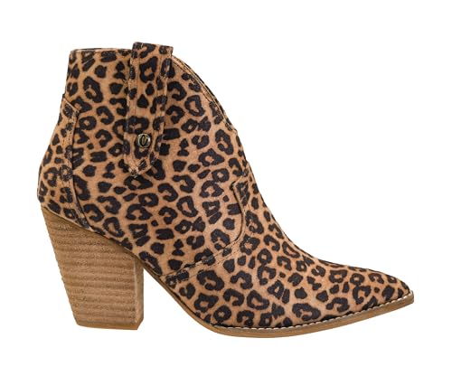 Hey Girl Womens Bar Hoppin 3.5-Inch Stacked Heel Booties, With Corkys Soft EVA insoles, An Inside zip For Easy On And Off, and