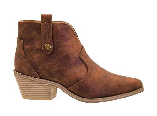 Hey Girl Womens Closing Time Bootie - Featuring A Chic Western Style Stitching, A 2.5-Inch Heel, and Comfortable Insoles for