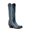 Women's Round Up Collins Western Boot, Fresh Denim, 8.5