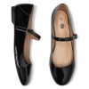 Mary Jane Flats for Women Leather Ballet Flats Shoes Round Toe Comfy Dressy Casual Work Flats with Ankle Strap