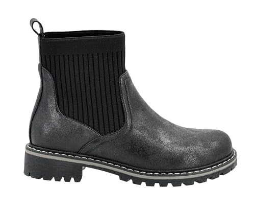 Womens Cabin Fever Bootie - Featuring a Sock Top Upper, A Lug Outsole with a 1-Inch Heel, Comfortable and Cushioned Insoles For