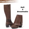 Women's Knee High Boots with Chunky Heel, Pointed Toe, Comfortable and Fashionable for Fall and Winter Wear for Women.