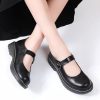 Mary Jane Shoes Women Mary Janes for Women Flats Oxford Round Toe Non-Slip Casual Shoes Comfortable Dress Shoes Cute School