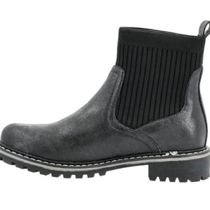 Womens Cabin Fever Bootie - Featuring a Sock Top Upper, A Lug Outsole with a 1-Inch Heel, Comfortable and Cushioned Insoles For