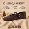 Bistro Mary Jane Flats for Women, Woven Ballet Flats Shoes with Strap and Memory Foam for All-Day Comfort