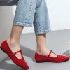 Women's Flats Shoes Comfortable Slip On Shoes Classic Dressy Pointed Toe Bow Knit Ballet Flat