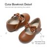 Toddler Flower Girl Dress Shoes Little Girls Mary Janes Ballet Flats Ballerina Shoes Wedding Party