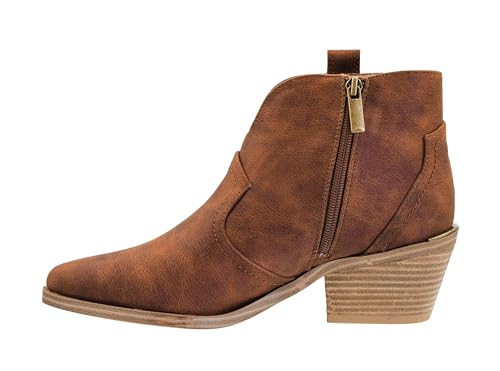 Hey Girl Womens Closing Time Bootie - Featuring A Chic Western Style Stitching, A 2.5-Inch Heel, and Comfortable Insoles for