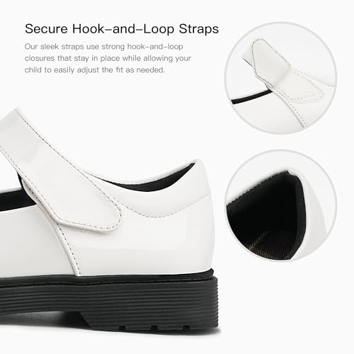 Girls School Uniform Shoes Mary Janes Flats Dress Shoes Chunky Loafers Oxfords (Little/Big Kids)
