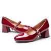 Mary Jane Shoes Women, Chunky Mary Janes Heels for Women Shoes Dressy Casual, Dress Shoes for Women Block Heels Closed Toe Mary
