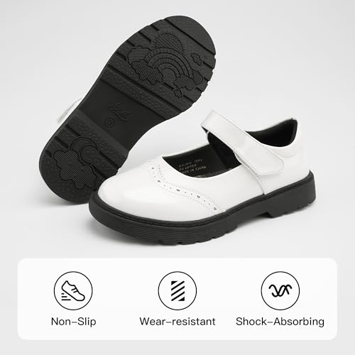 Girls School Uniform Shoes Mary Janes Flats Dress Shoes Chunky Loafers Oxfords (Little/Big Kids)