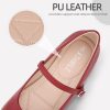 Mary Jane Shoes Women Ballet Flats Shoes for Women Slip on Comfortable Dressy Adjustable Strap for Work Office Business Casual