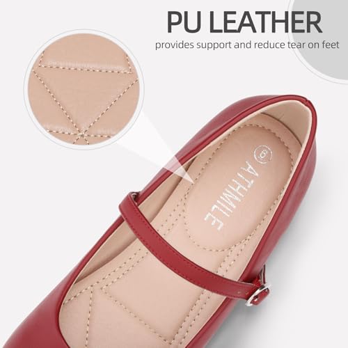 Mary Jane Shoes Women Ballet Flats Shoes for Women Slip on Comfortable Dressy Adjustable Strap for Work Office Business Casual