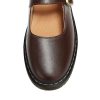 Women's Mary Jane Flat Shoes Comfort Platform Buckle Ankle Strap Flats Breathable Slip On Lightweight Office Work Shoes