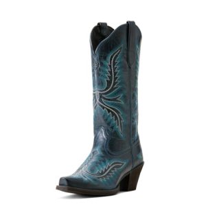 Women's Round Up Collins Western Boot, Fresh Denim, 8.5