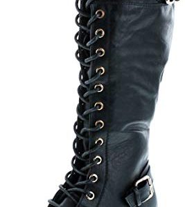 Mango 27 Womens Knee High Buckle Riding Boots