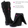 Women's Extra Wide Calf Knee High Boots, Wide Width Slouchy Knee-High Boots.
