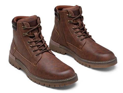 Mens Boots Fashion Casual Boot Hiking Zipper Chukka Boots for Men