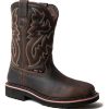 Cowboy Boots Men Western Square Steel Toe Botas Vaqueras
