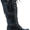 Mango 27 Womens Knee High Buckle Riding Boots