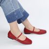 Mary Jane Shoes Women Ballet Flats Shoes for Women Slip on Comfortable Dressy Adjustable Strap for Work Office Business Casual