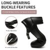 Womens Mary Jane Dress Shoes Chunky Low Block Heels 7CM Closed Toe Work Platform Pumps Dressy Orthopedic for Business Flight