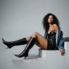 Knee High Boots Women Faux Leather Boots Low Heel Square Toe Side Zipper Fall Long Tall Boots for Women