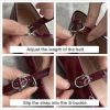 Mary Jane Flats for Women Dressy Retro Square Toe Ankle Strap Ballet Flats Comfortable Patent Leather Shoes
